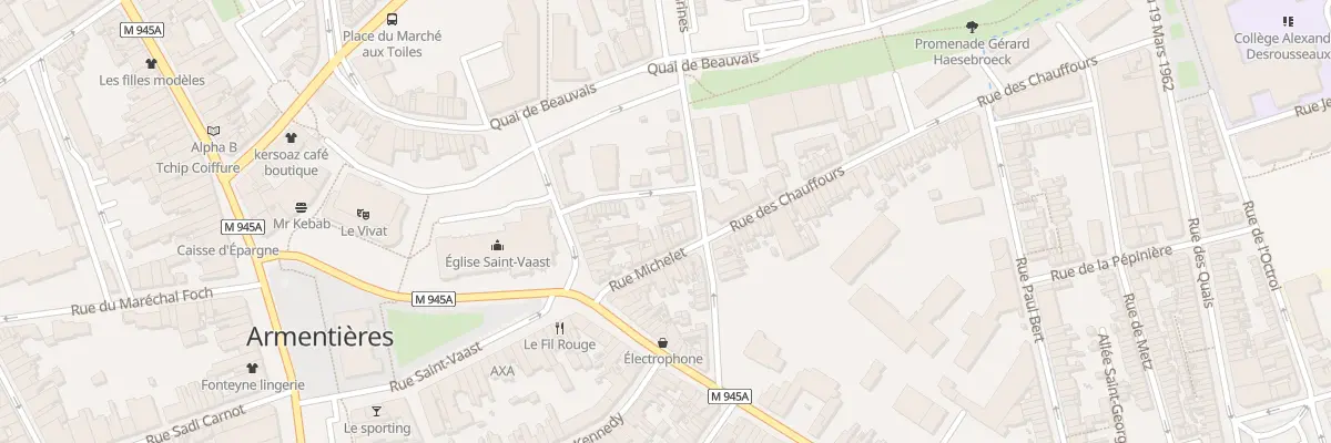 Plan du 23 Rue de la Lys à Armentières