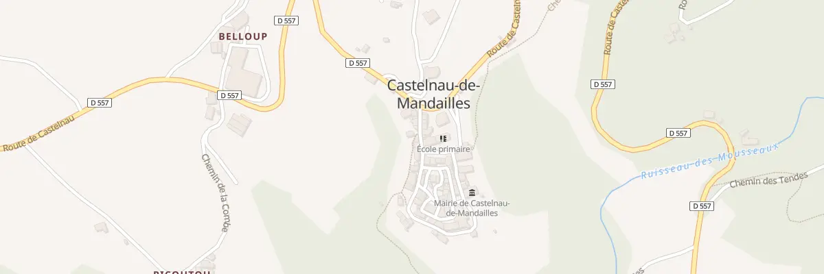 Plan du 5040 Castelnau à Castelnau-de-Mandailles