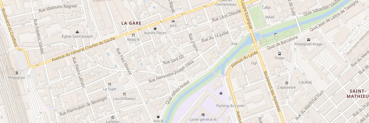 Plan du 25 Rue Oliva à Perpignan