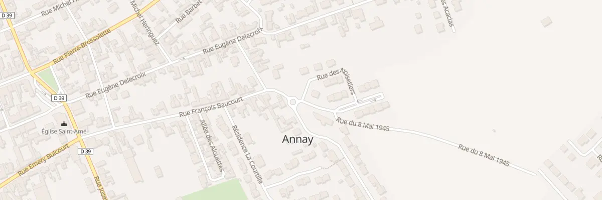 Plan du 18 Rue du 8 Mai 1945 à Annay