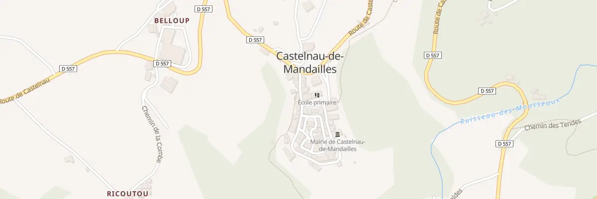 Plan du 5038 Castelnau à Castelnau-de-Mandailles