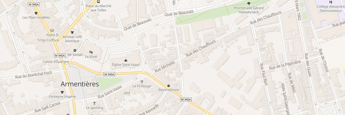 Plan du 11 Rue Michelet à Armentières
