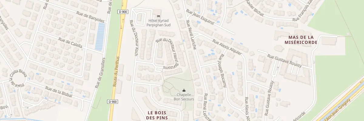 Plan du 22 Rue du Docteur Henri Bonzoms à Perpignan