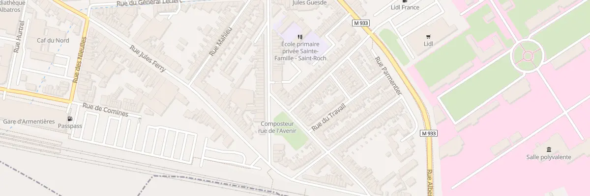 Plan du 1 Rue de la Cite à Armentières