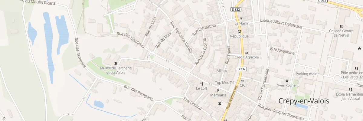 Plan du 6 Pl Gambetta à Crépy-en-Valois