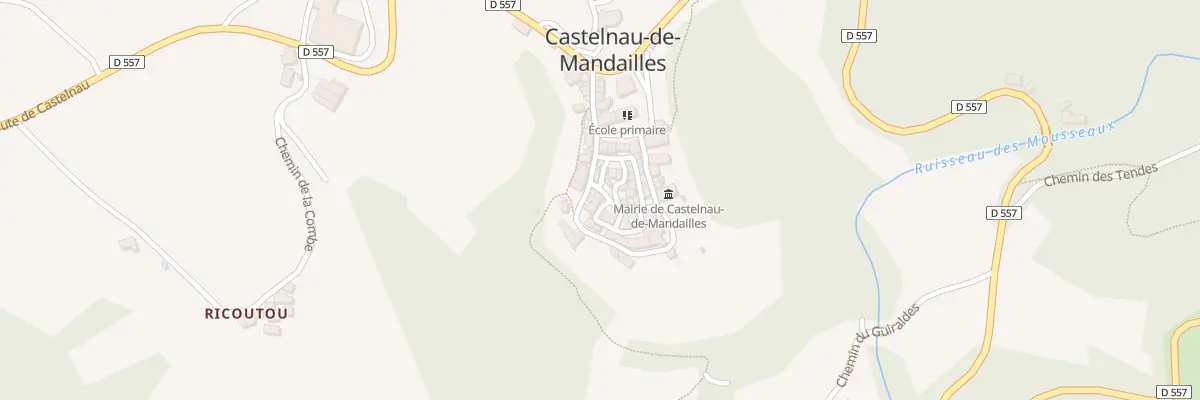 Plan du 5025 Castelnau à Castelnau-de-Mandailles