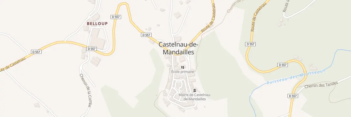 Plan du 5047 Castelnau à Castelnau-de-Mandailles