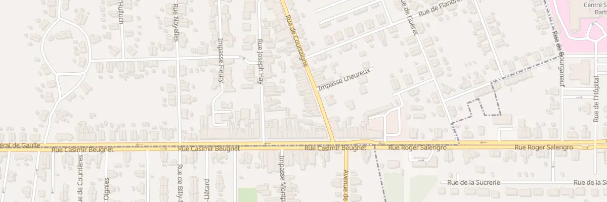 Plan du 1197 Rue de Courtaigne à Noyelles-sous-Lens