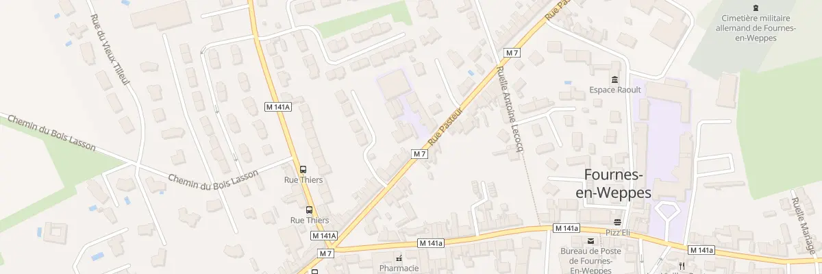 Plan du 143 Rue Pasteur à Fournes-en-Weppes