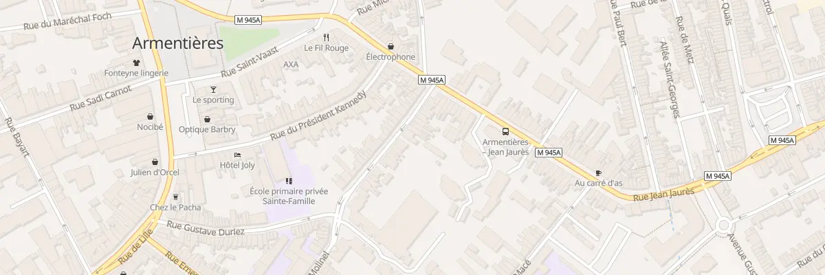 Plan du 42 Rue Arthur Defer à Armentières