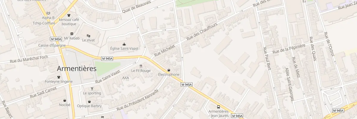 Plan du 13 Rue de la Lys à Armentières