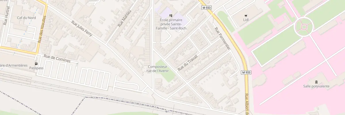Plan du 2 Rue de la Cite à Armentières