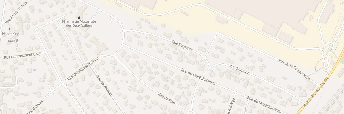 Plan du 54 Rue du Maréchal Foch à Thourotte