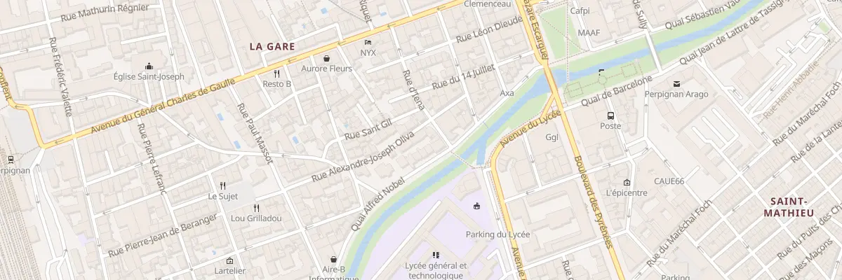 Plan du 24 Rue Oliva à Perpignan
