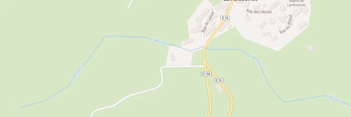 Plan du 6021 Le Bourg à Laveissenet