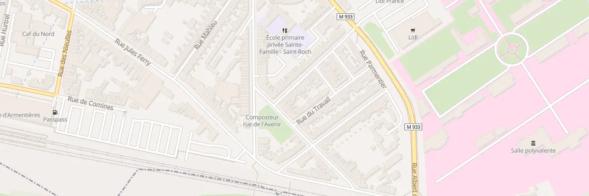Plan du 8 Rue de la Cite à Armentières
