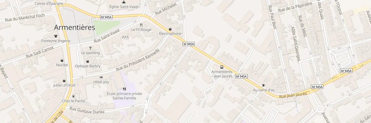 Plan du 52 Rue Arthur Defer à Armentières