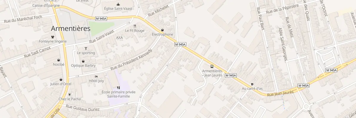 Plan du 54 Rue Arthur Defer à Armentières