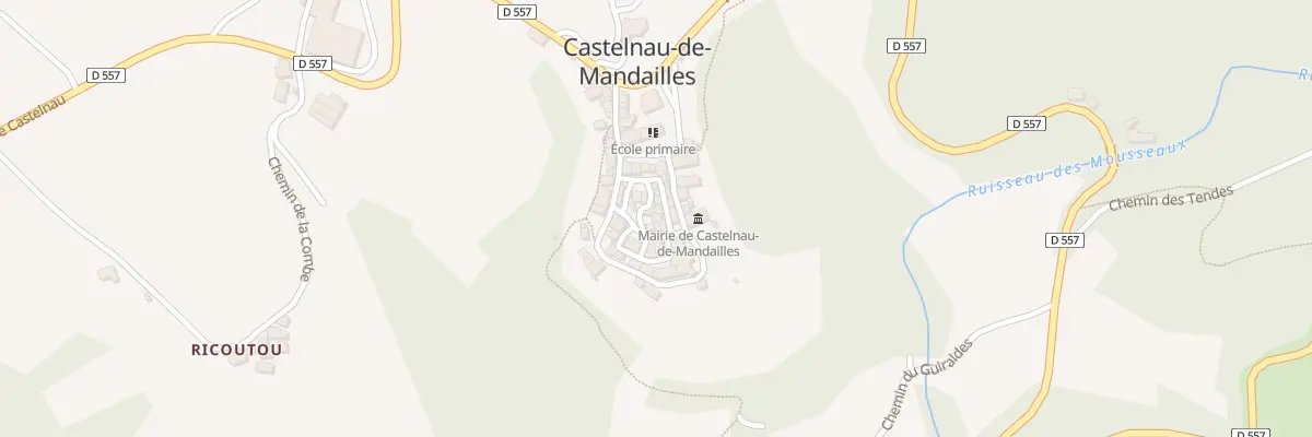 Plan du 5004 Castelnau à Castelnau-de-Mandailles
