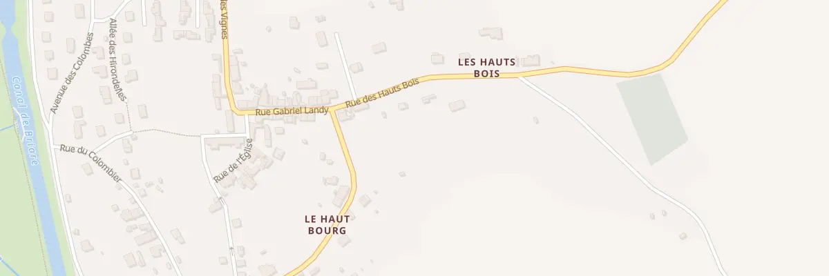Plan du 10 Rue des Hauts Bois à Rogny-les-Sept-Écluses