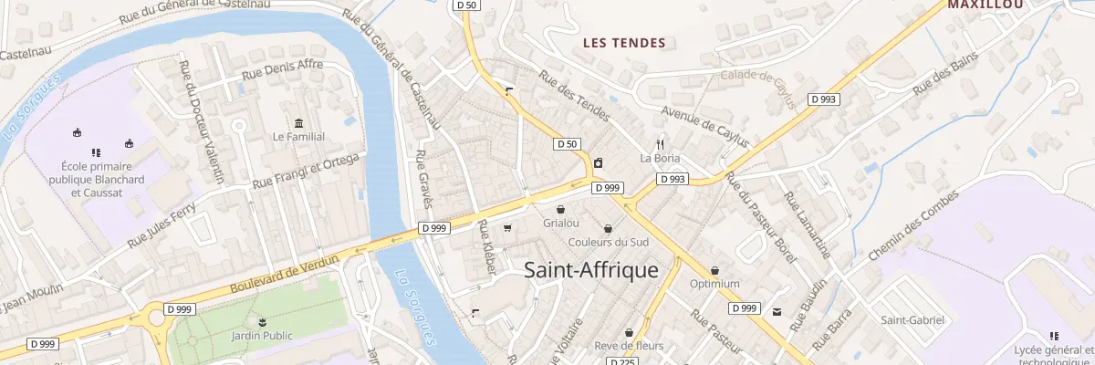 Plan du 21B Bd Charles de Gaulle à Saint-Affrique