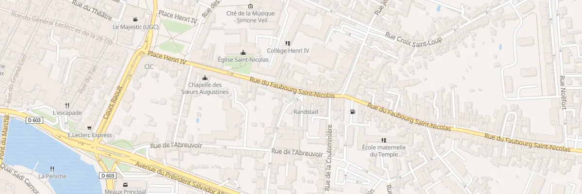 Plan du 34 Rue du Faubourg Saint Nicolas à Meaux