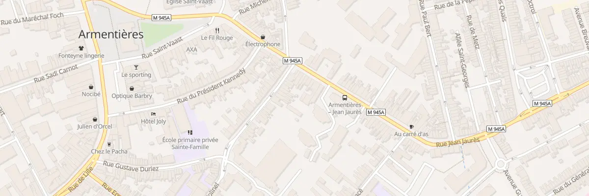 Plan du 50 Rue Arthur Defer à Armentières