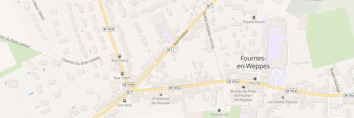 Plan du 156 Rue Pasteur à Fournes-en-Weppes