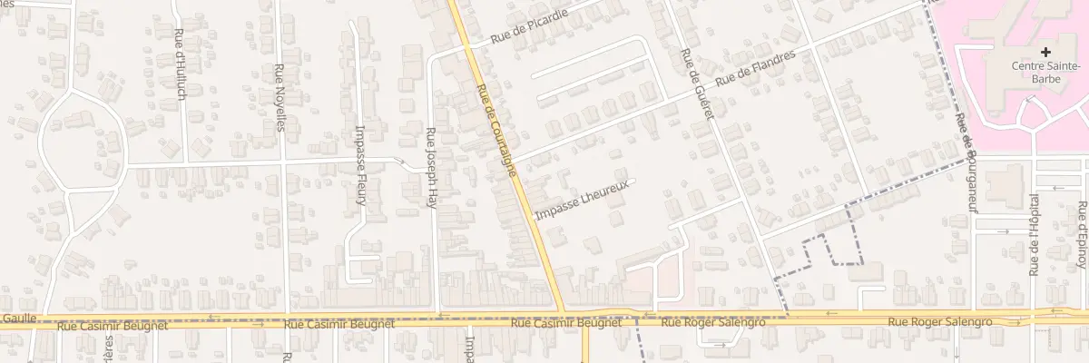 Plan du 1160 Rue de Courtaigne à Noyelles-sous-Lens