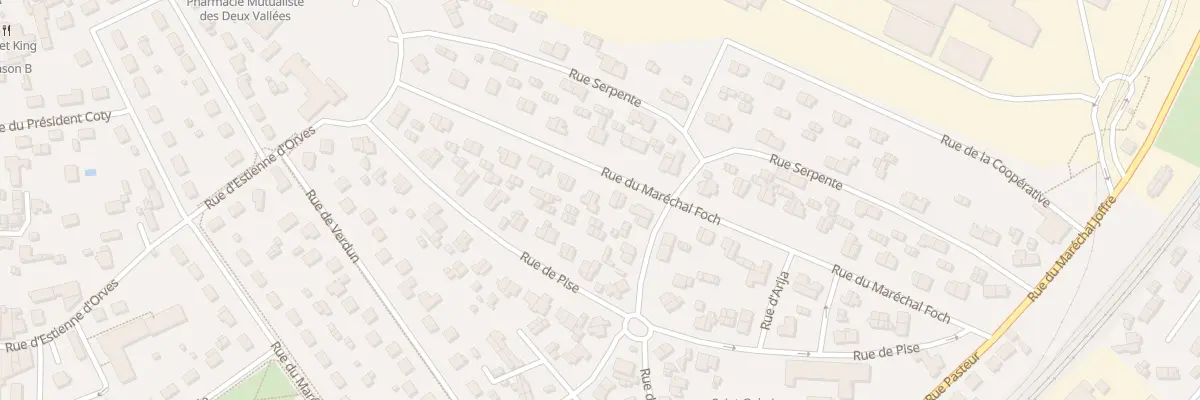 Plan du 23 Rue du Maréchal Foch à Thourotte