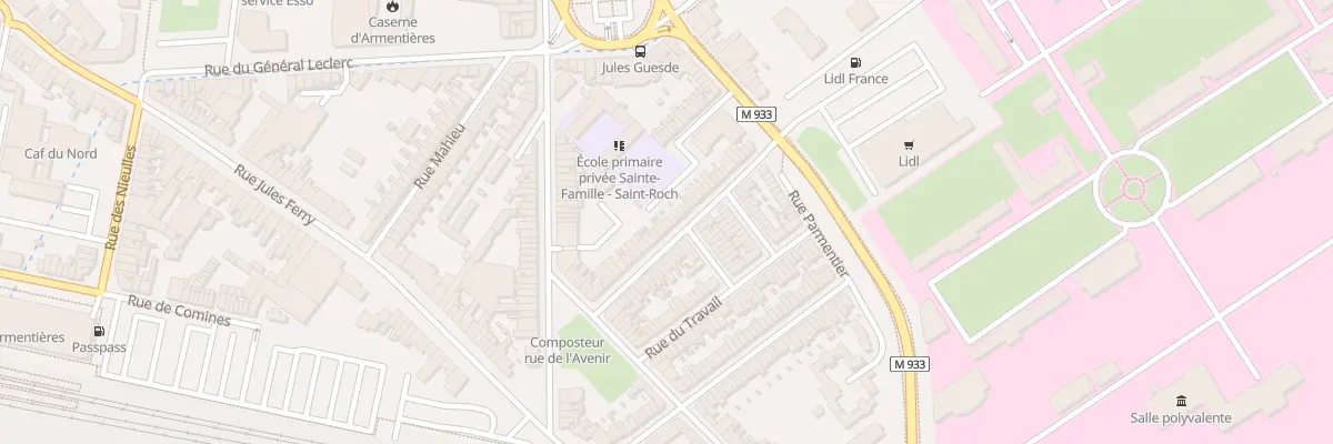 Plan du 23 Rue de la Cite à Armentières