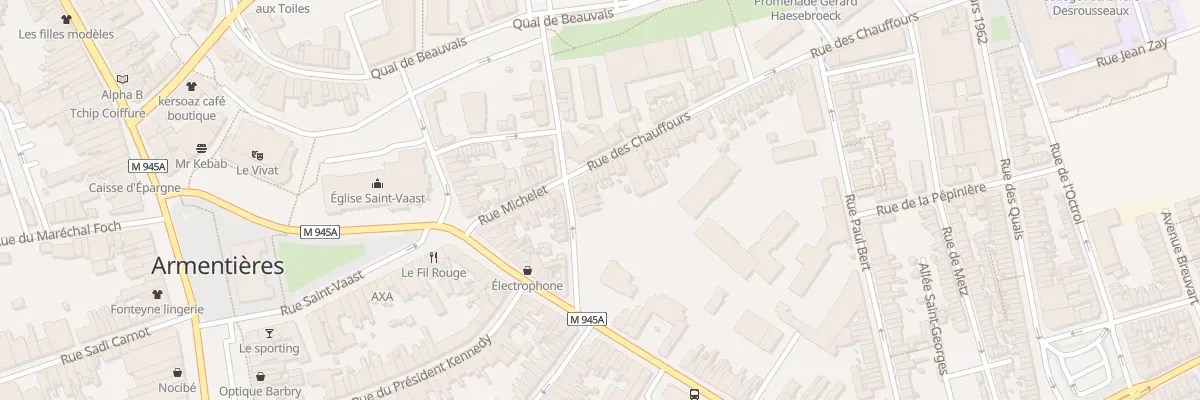 Plan du 6 Rue de la Lys à Armentières