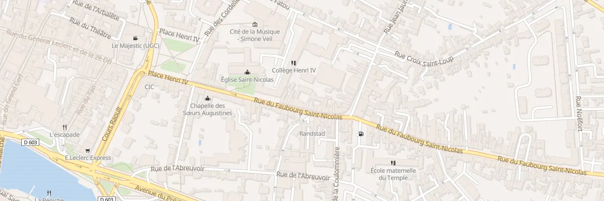 Plan du 23 Rue du Faubourg Saint Nicolas à Meaux