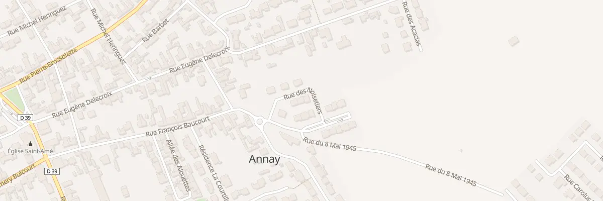 Plan du 4 Rue des Noisetiers à Annay