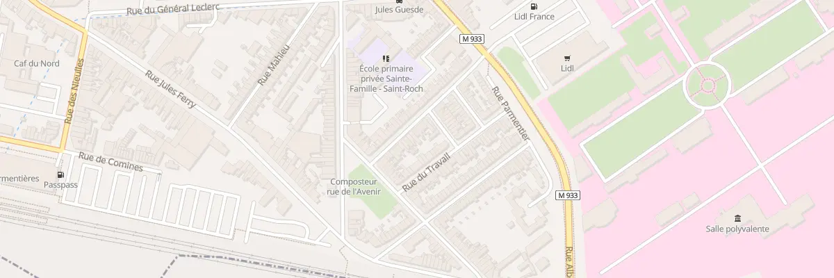 Plan du 20 Rue de la Cite à Armentières