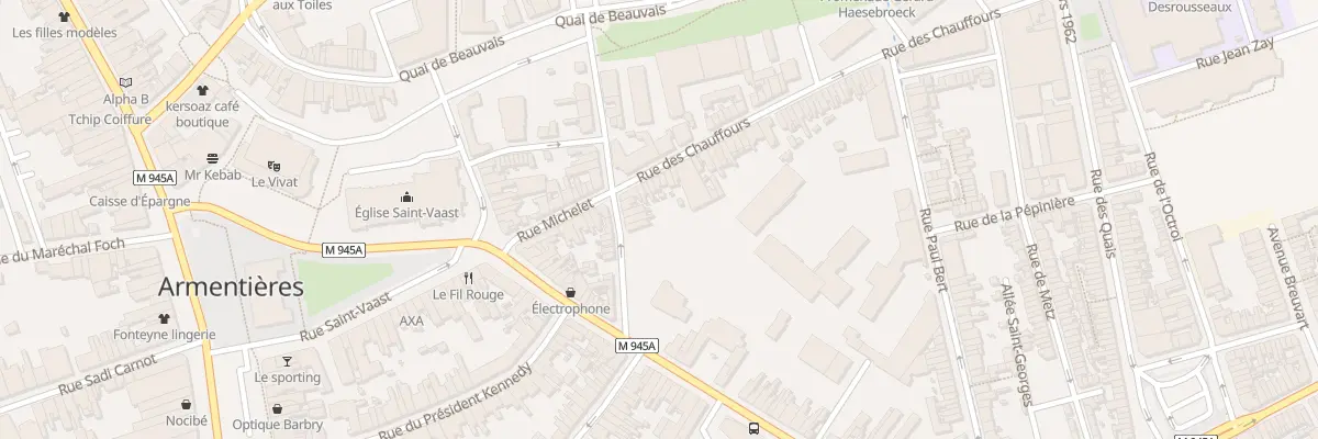 Plan du 4 Rue de la Lys à Armentières