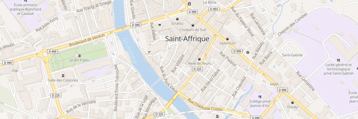Plan du 12 Rue Voltaire à Saint-Affrique