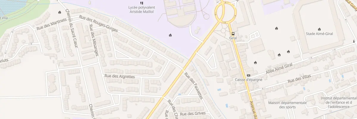 Plan du 4 Rue des Rouges-Gorges à Perpignan