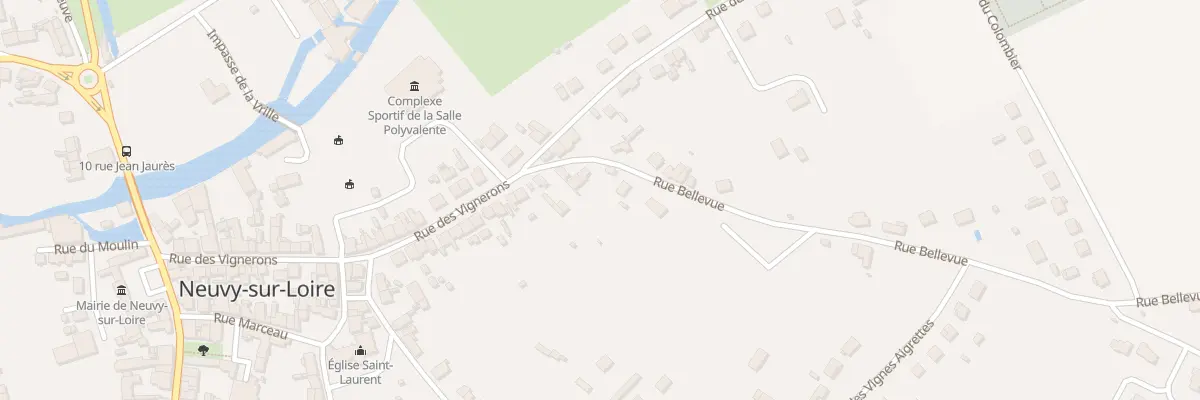 Plan du 6 Rue de Bellevue à Neuvy-sur-Loire