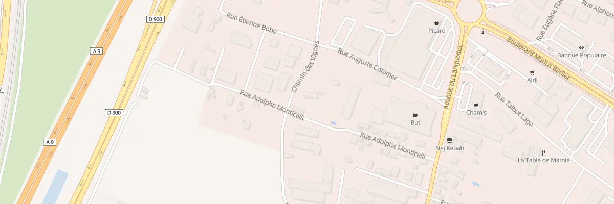 Plan du 73 Che des Vignes à Perpignan