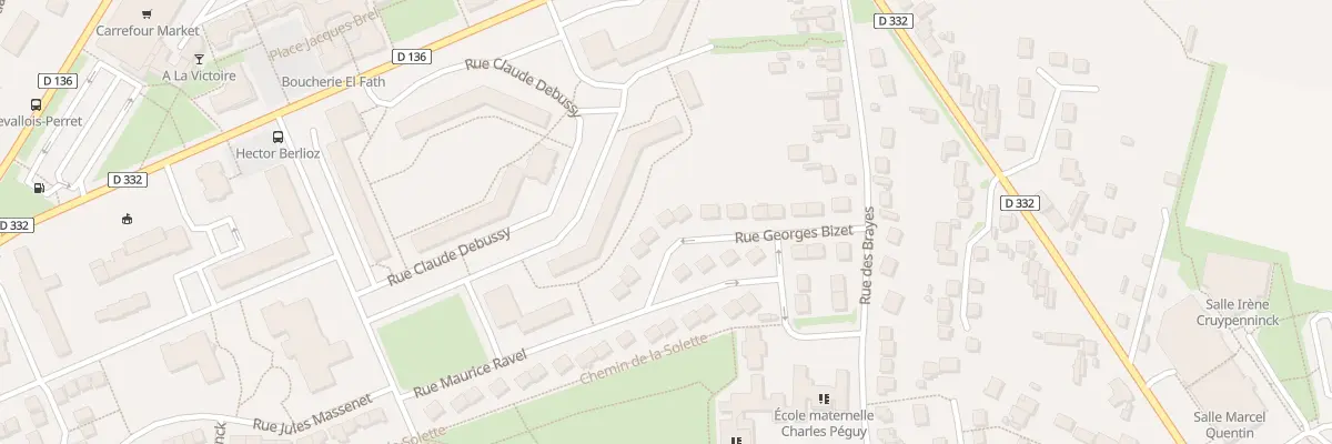 Plan du 18 Rue Georges Bizet à Crépy-en-Valois