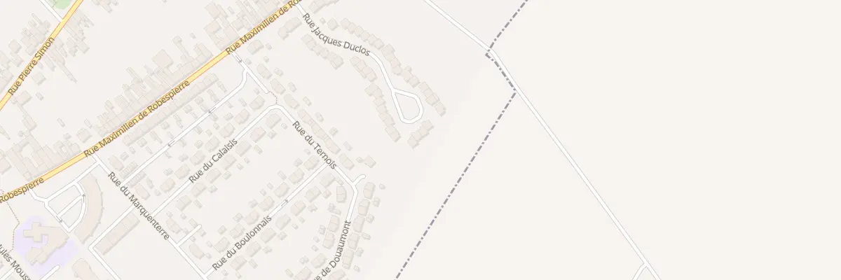 Plan du 40 Rue Jacques Duclos à Méricourt