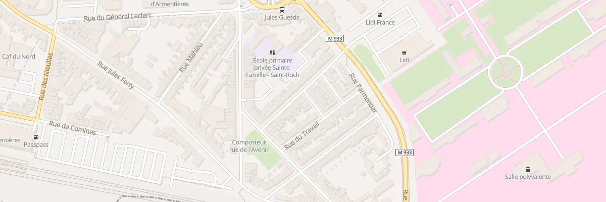 Plan du 30 Rue de la Cite à Armentières