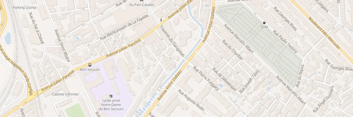 Plan du 2 Rue du Ganganeil à Perpignan