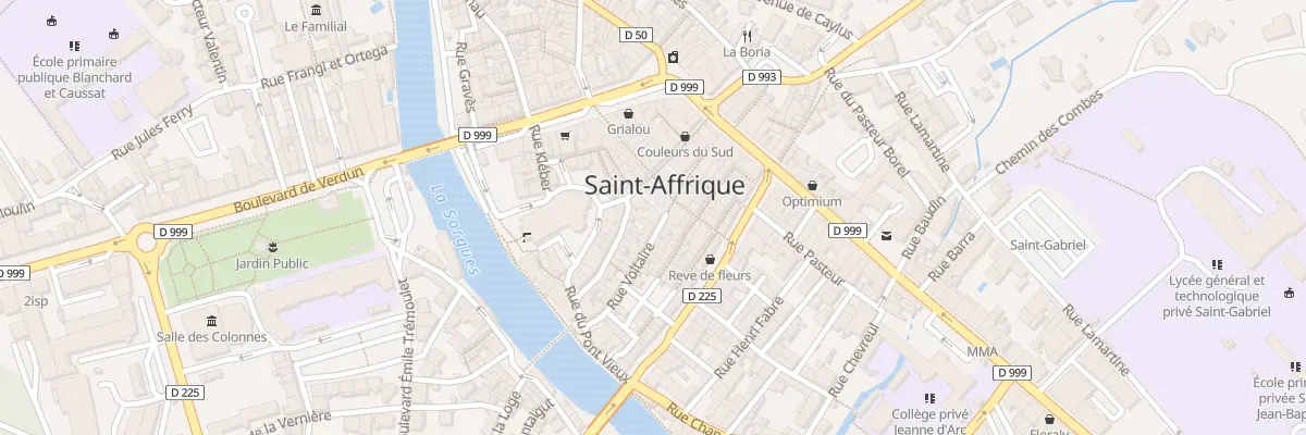 Plan du 5 Pl de l’Hôtel de Ville à Saint-Affrique