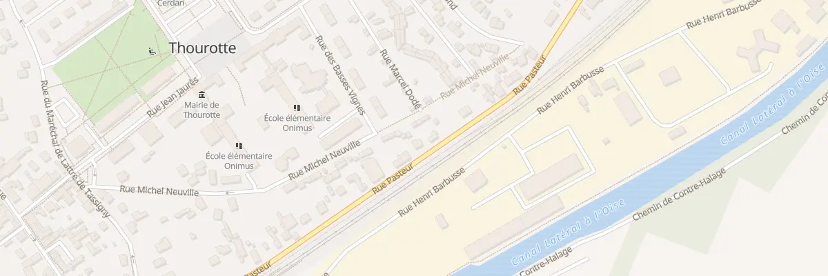 Plan du 40 Rue Pasteur à Thourotte