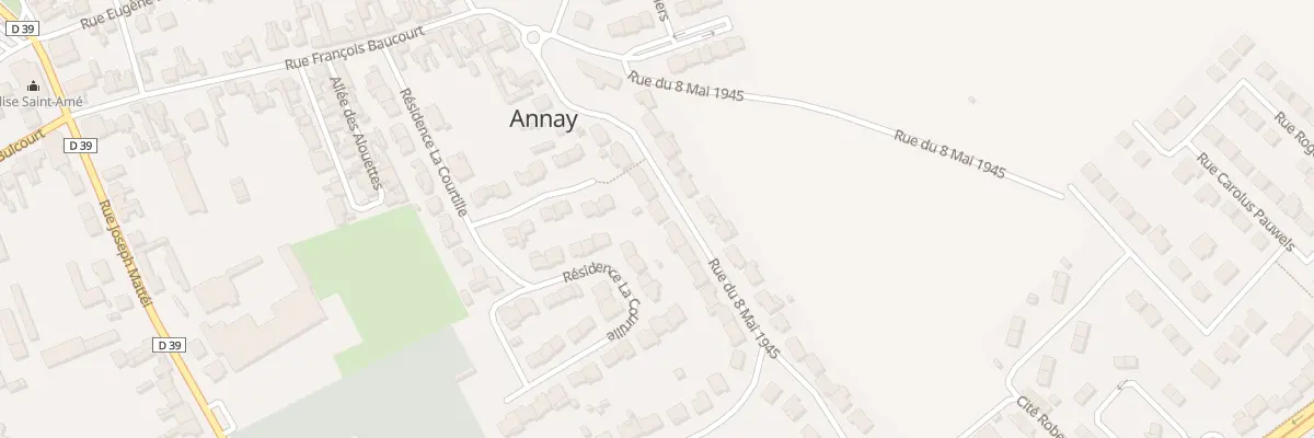 Plan du 25 Rue du 8 Mai 1945 à Annay