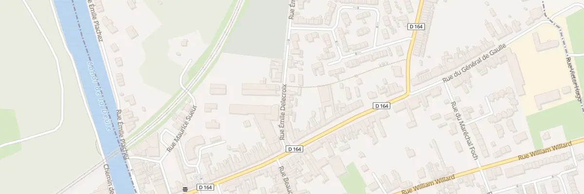 Plan du 13 Rue Delecroix à Pont-à-Vendin