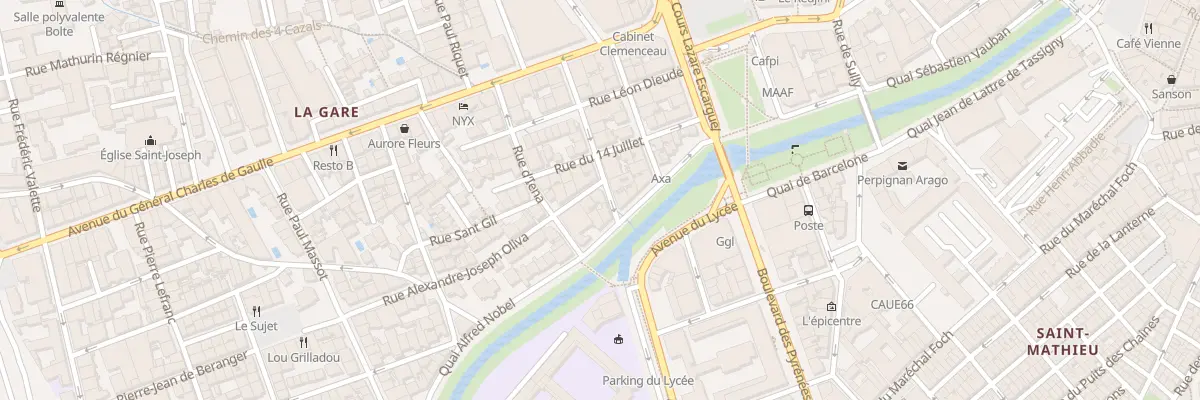 Plan du 30 Rue Oliva à Perpignan