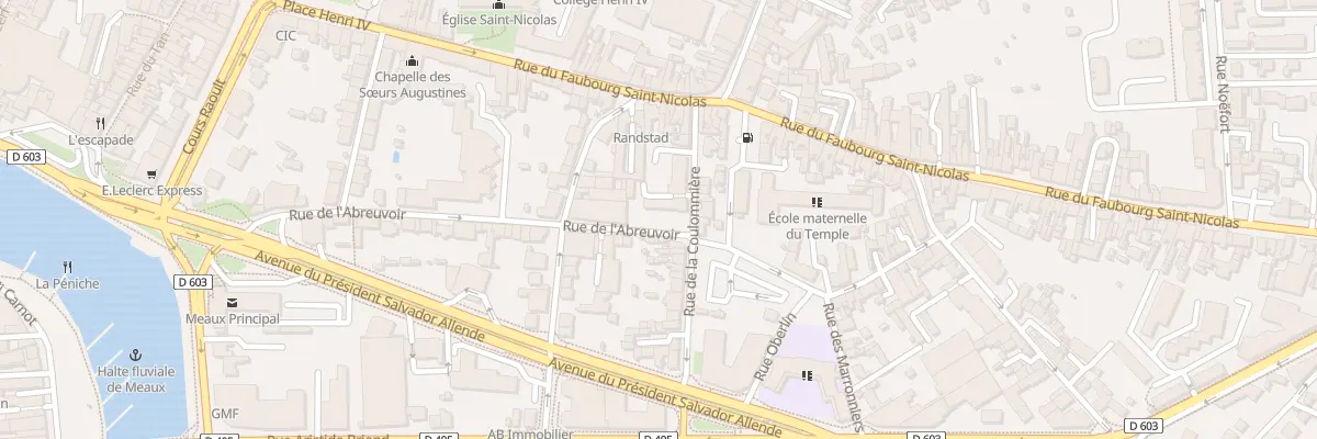 Plan du 10 Rue de la Coulommiere à Meaux
